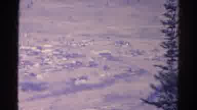 Colorado USA (1967): Small Town In The Distance At The Bottom Of A Large Hill