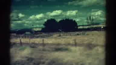 Colorado USA (1967): Grass Viewed From Car And Blue Darkness