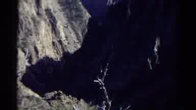 Colorado USA (1967): Top And Bottom Of A Deep Craggy Brownstone Canyon Half