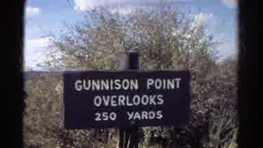 Colorado USA (1967): Sign For Gunnison Point Overlooks At Gunnison National Park