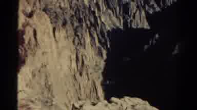 Colorado USA (1967): Looking Down Into A Deep Mountainous Ravine Late In The Day