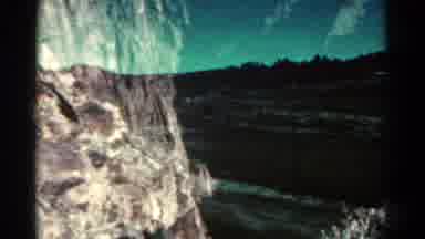 Colorado USA (1967): Drive-By Views Show Passing Of Road Sign Trees And Blue Sky