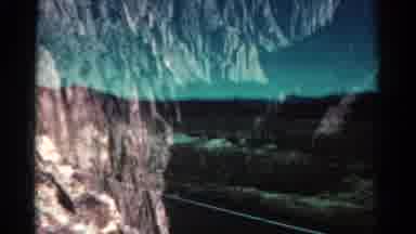 Colorado USA (1967): Mountains Are Filmed On The Road Through The Window Of A Car