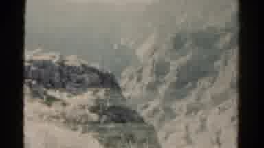 Colorado USA (1967): Footage Of Mountain Overlaid On Top Of Panning View Of Plains