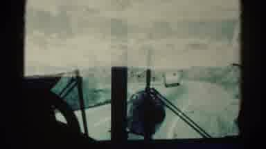 Colorado USA (1967): Driving Down A Winding Road With A Dirty Windshield And A