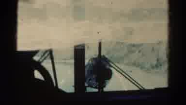 Colorado USA (1967): Vehicle Traveling Slowly Through Narrow Mountain With Fan