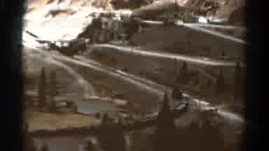 Colorado USA (1967): Winding Mountain Roads With Miles Sign