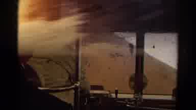 Colorado USA (1967): People On A Bus Driving On A Hill On Cloudy Day