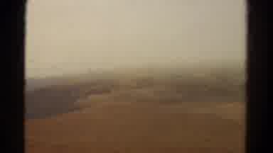 Colorado USA (1967): A Blurry Image Of Dusty Mountains And A Man On A Bus