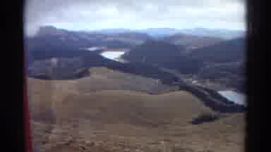 Colorado USA (1967): Vantage Forested Foothills River Landscape Shot Through