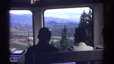 Colorado USA (1967): Man And Woman Take A Scenic Tram Journey Down The Side Of A