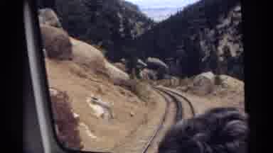 Colorado USA (1967): Train Moving With People Inside Watching