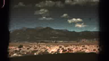 Colorado USA (1967): Mountains Seen From A Distance As Seen From A Passing Vehicle