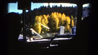 Colorado USA (1967): A Person Riding A Shuttle And Viewing The Desert