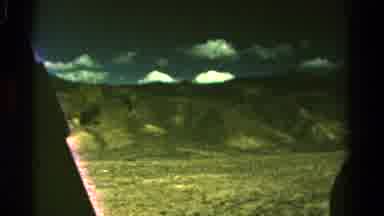 Colorado USA (1967): Scenic View Of The Hills And The Blue Sky With Clouds Filmed