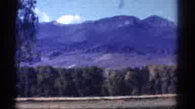 Colorado USA (1967): Mountains And Trees Are Filmed On The Road Through The Window