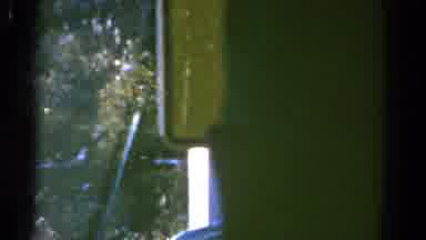 Colorado USA (1967): Very Short Clip Of A Moving Car Passing A Yellow Road Sign On