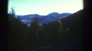 Colorado USA (1967): Beautiful Mountain View From The Other Side Of A Window