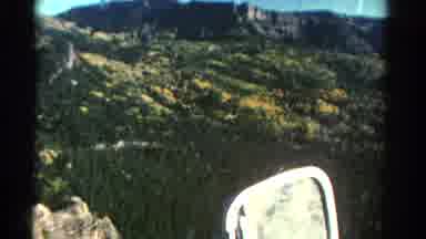 Colorado USA (1967): Parking Car On Top Of A Mountain Near Green Valley During A