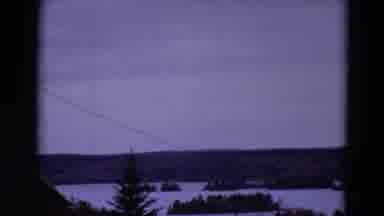 Detriot Michigan (1967): Rushing Roadside River And Snowy Open Field With Trees