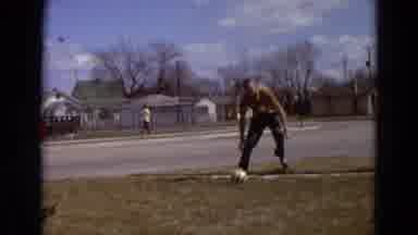 Detriot Michigan (1967): Little Girl Dressed Up As A Cow Girl With A Red And And