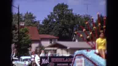 Detriot Michigan (1967): All Male Marching Band Marches Behind Parade Float With