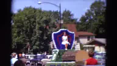 Detriot Michigan (1967): Beautiful Girl On A Float At The Town's Local Parade
