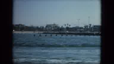 Florida (1967): Sea At High Tide With Industrial Backdrop And Deserted Beach