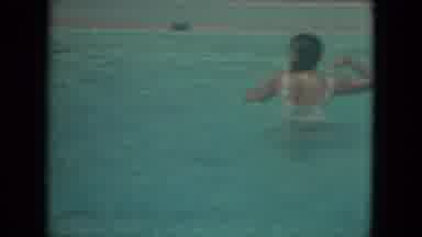 Florida (1967): Woman And Girl In Swimming Pool Being Tossed A Beach Ball From The