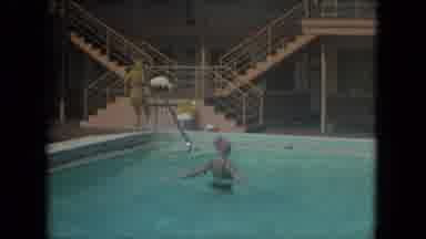 Florida (1967): People Enjoying A Swimming Pool On A Sunny Day Building In