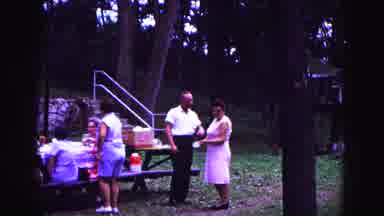 Galena Illinois USA (1967): People Having A Picnic At The Park