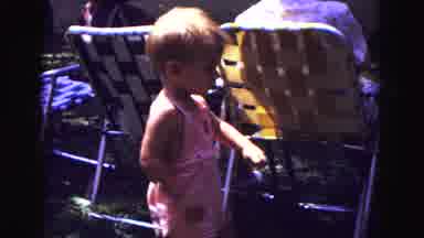 Galena Illinois USA (1967): The Little Child Is Doing Something In The Outside Of