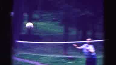 Galena Illinois USA (1967): Picnics People Playing Volleyball Family Reunion
