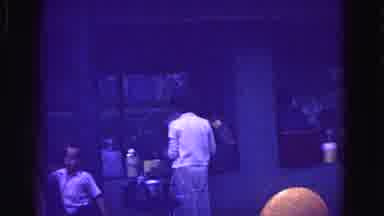 Galena Illinois USA (1967): Kids And Adults Making Something Outside Together In A