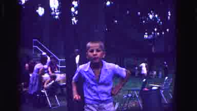 Galena Illinois USA (1967): A Young Boy With A Shaved Head Is Taunting The Camera