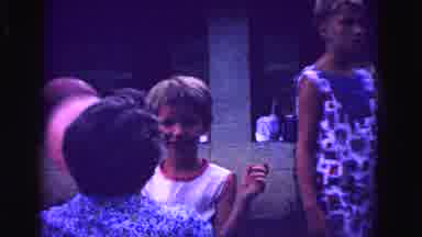 Galena Illinois USA (1967): Baby With Balloon Embraces The Father