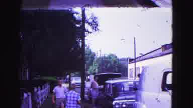 Galena Illinois USA (1967): Walking On The Sidewalk Next To Children
