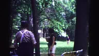 Galena Illinois USA (1967): A Suburban Family Enjoys A Summer Gathering At The