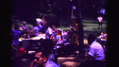 Galena Illinois USA (1967): Lunch Between Countless Families In A Park In A