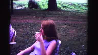 Galena Illinois USA (1967): Girl Talking To Camera As It Pans To The Left To