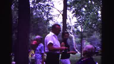 Galena Illinois USA (1967): People Having Get Together In The Park