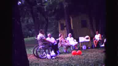 Galena Illinois USA (1967): Group Of Elderly People Gathered For A Beautiful