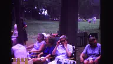 Galena Illinois USA (1967): Person Sitting In The Park Talking With Trees And
