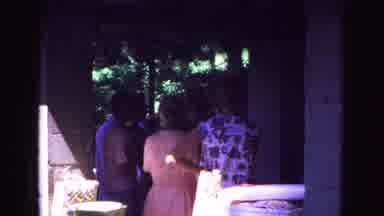 Galena Illinois USA (1967): Women At A Picnic Stand Under The Porch To Get Shade
