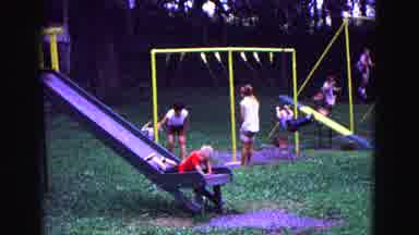 Galena Illinois USA (1967): A Family Setting At A Park With Children