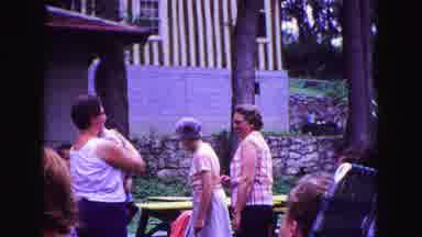 Galena Illinois USA (1967): A Mother Holds Her Son During An Outdoor Picnic To