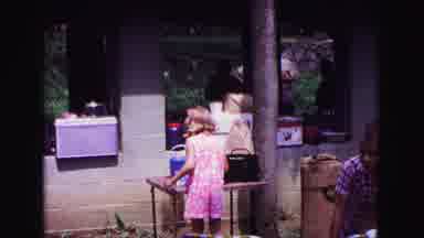 Galena Illinois USA (1967): Boys And Girls Playing Silly Tricks On Each Other At