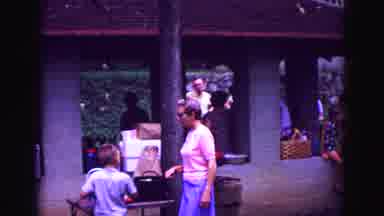 Galena Illinois USA (1967): Moms And Kids Enjoying A Family Picnic In The Good Old