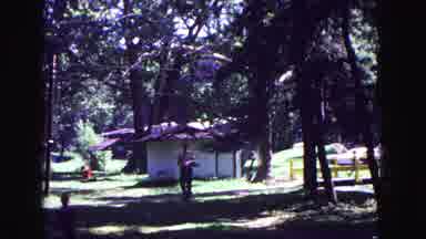 Galena Illinois USA (1967): Man Carrying Item To A Specific Area In The Park