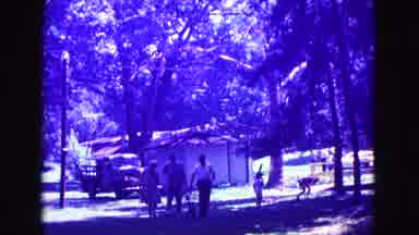 Galena Illinois USA (1967): A Home Movie Of A Large Family In Their Yard Playing